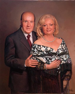 Retrato de Chiquito de la Calzada y su esposa, 2010